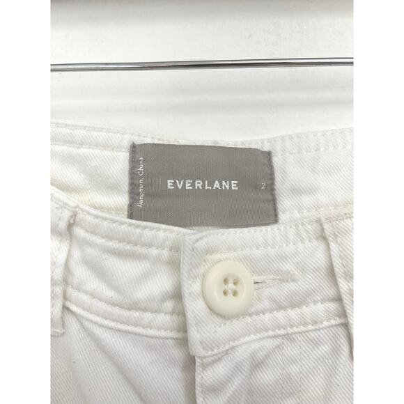 Everlane Utility Carpenter Pant High Rise Straight Leg Cotton Workwear - Size 2 - Picture 7 of 10